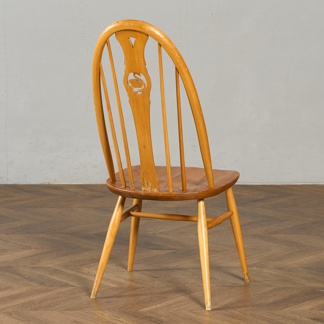 アーコール ERCOL スワンバックチェア ラウンドメタルラベル #97101