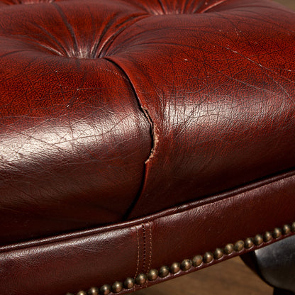 英国 クラシック チェスターフィールド スツール #83791