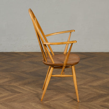 アーコール ERCOL ヴィンテージ クエーカー アームチェア ネイビーブルーラベル #89764