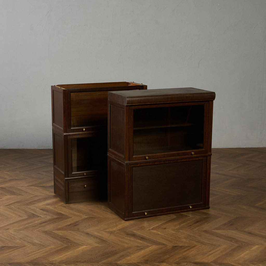 英国 クラシック スタッキングブックケース