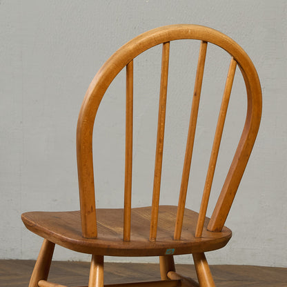 ヴィンテージ 4本 スポーク フープバックチェア ネイビーブルーラベル