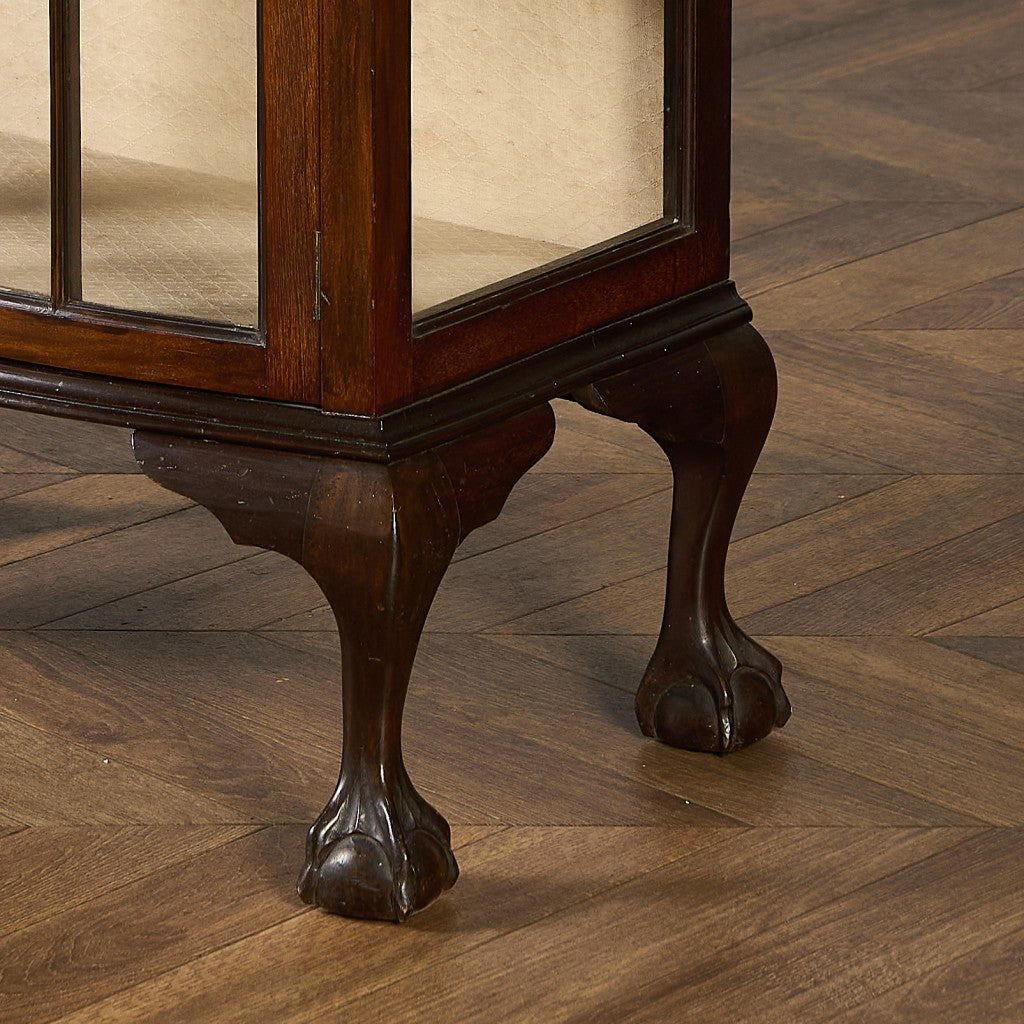 英国 クラシック ディスプレイ ガラス キャビネット #97302