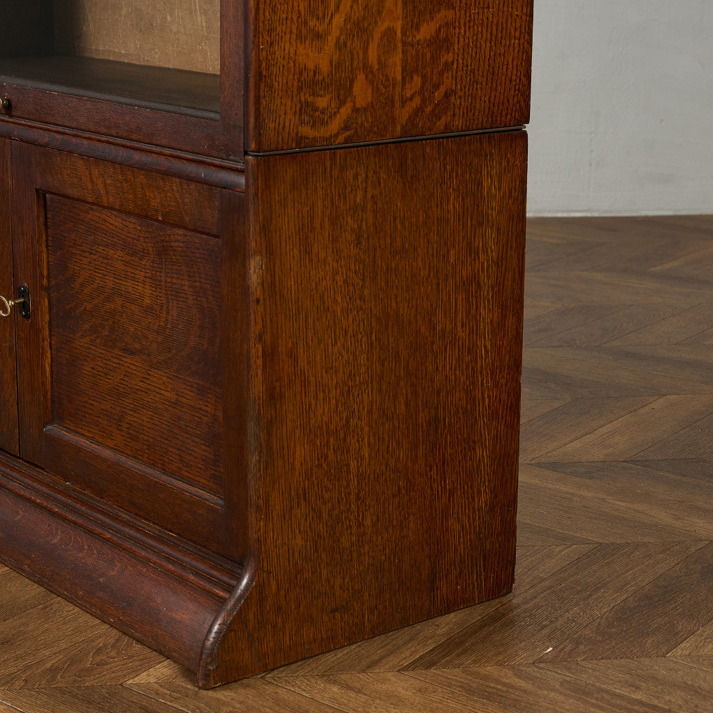 英国 アンティーク スタッキングブックケース 食器棚