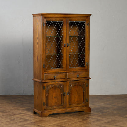 英国 クラシック オーク材 ブックケース