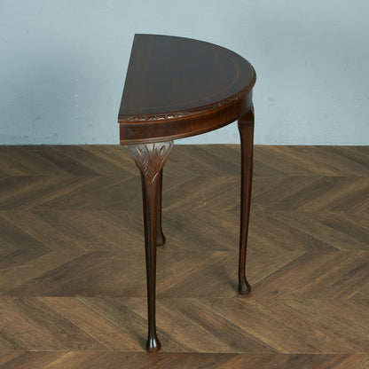 英国製 ハーフムーンテーブル