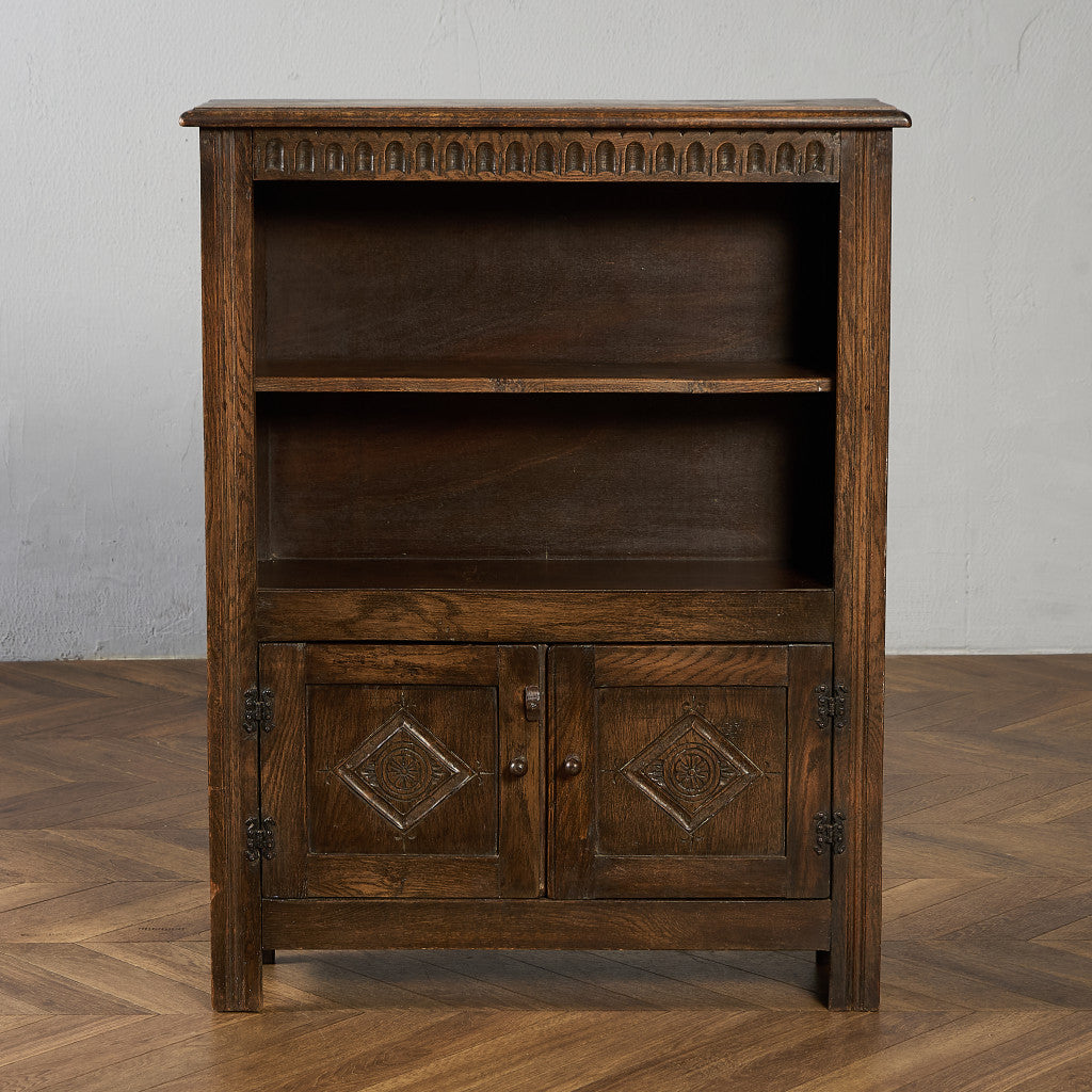 英国 クラシック オーク材 オープン ブックケース #97293 – camori