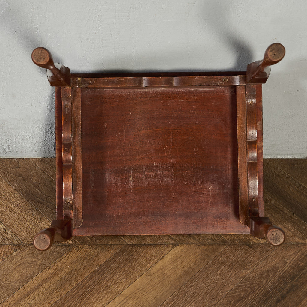 英国 クラシック ガラストップ ネストテーブル