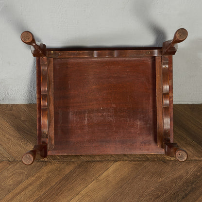 英国 クラシック ガラストップ ネストテーブル