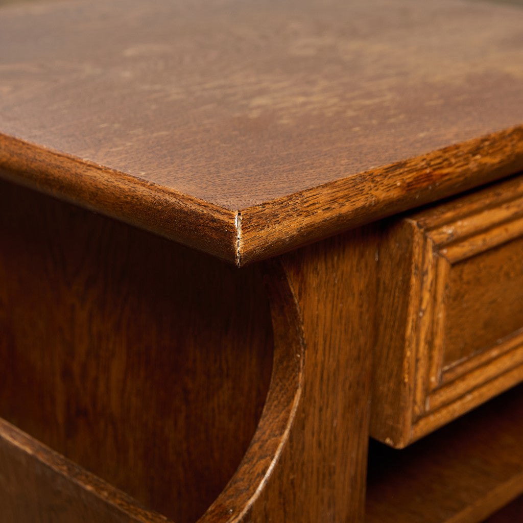 英国 クラシック マガジンラック付き サイドテーブル