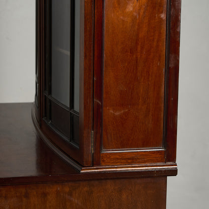 英国 アンティーク ビューロー ブックケース