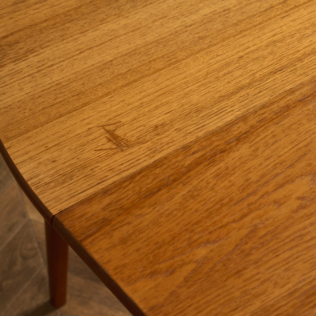 デンマーク エクステンション ラウンド ダイニングテーブル