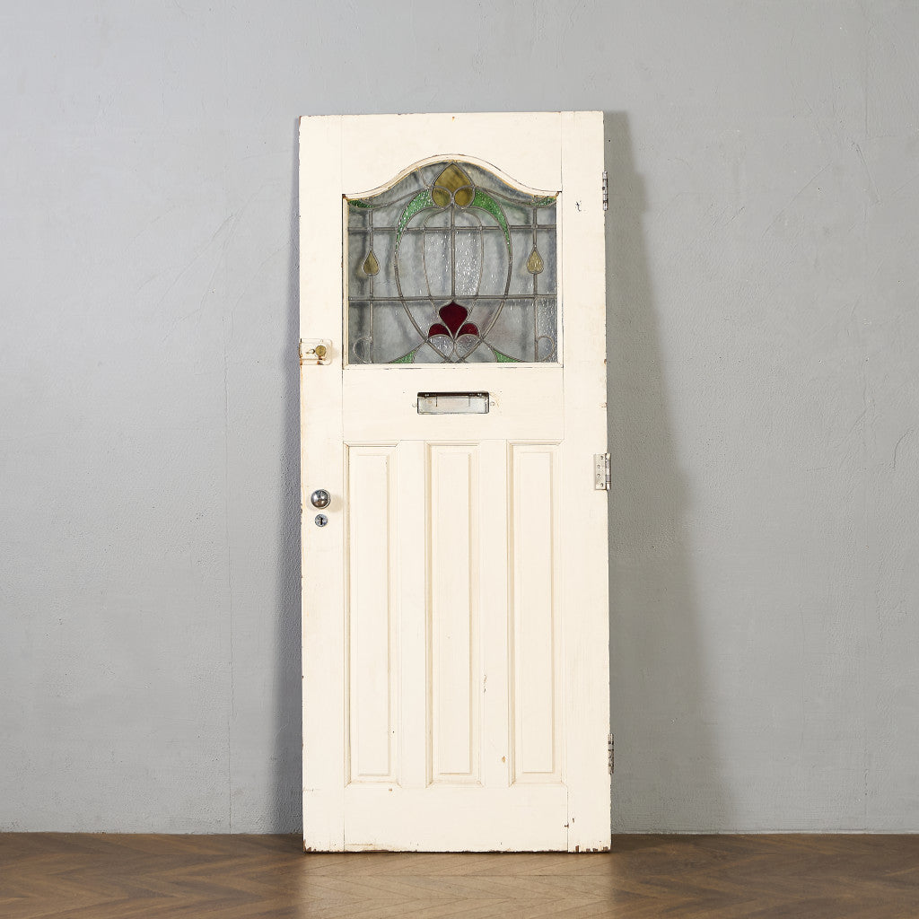 英国 アンティーク ペインテッド ステンドグラス ドア