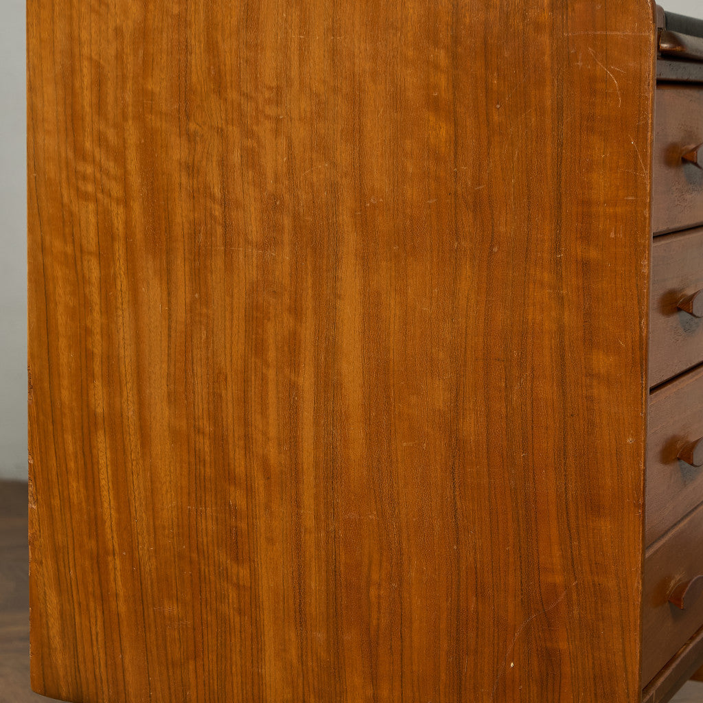 英国 ヴィンテージ 蛇腹扉 ライティングビューロー