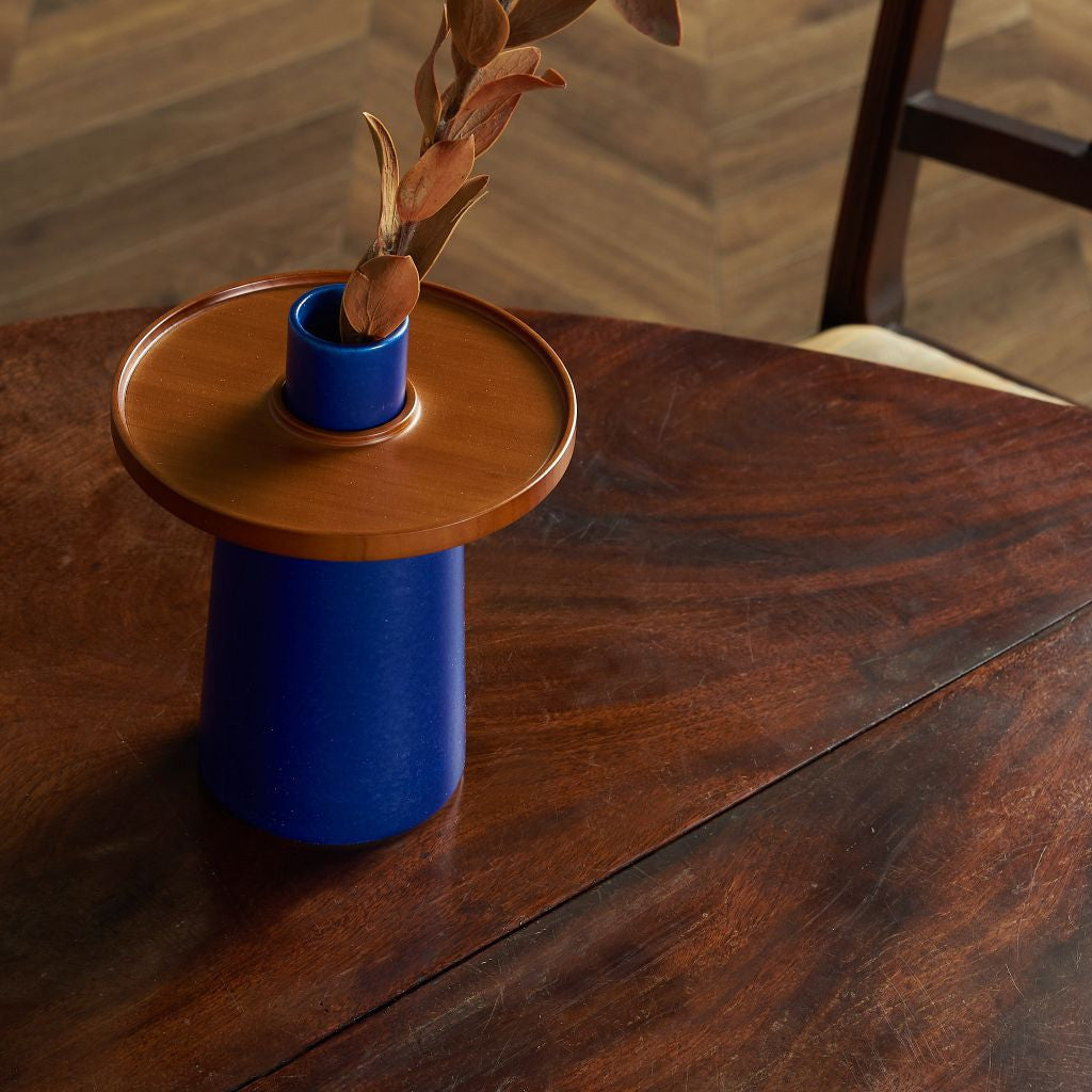 hanauke フラワーベース / BLUE