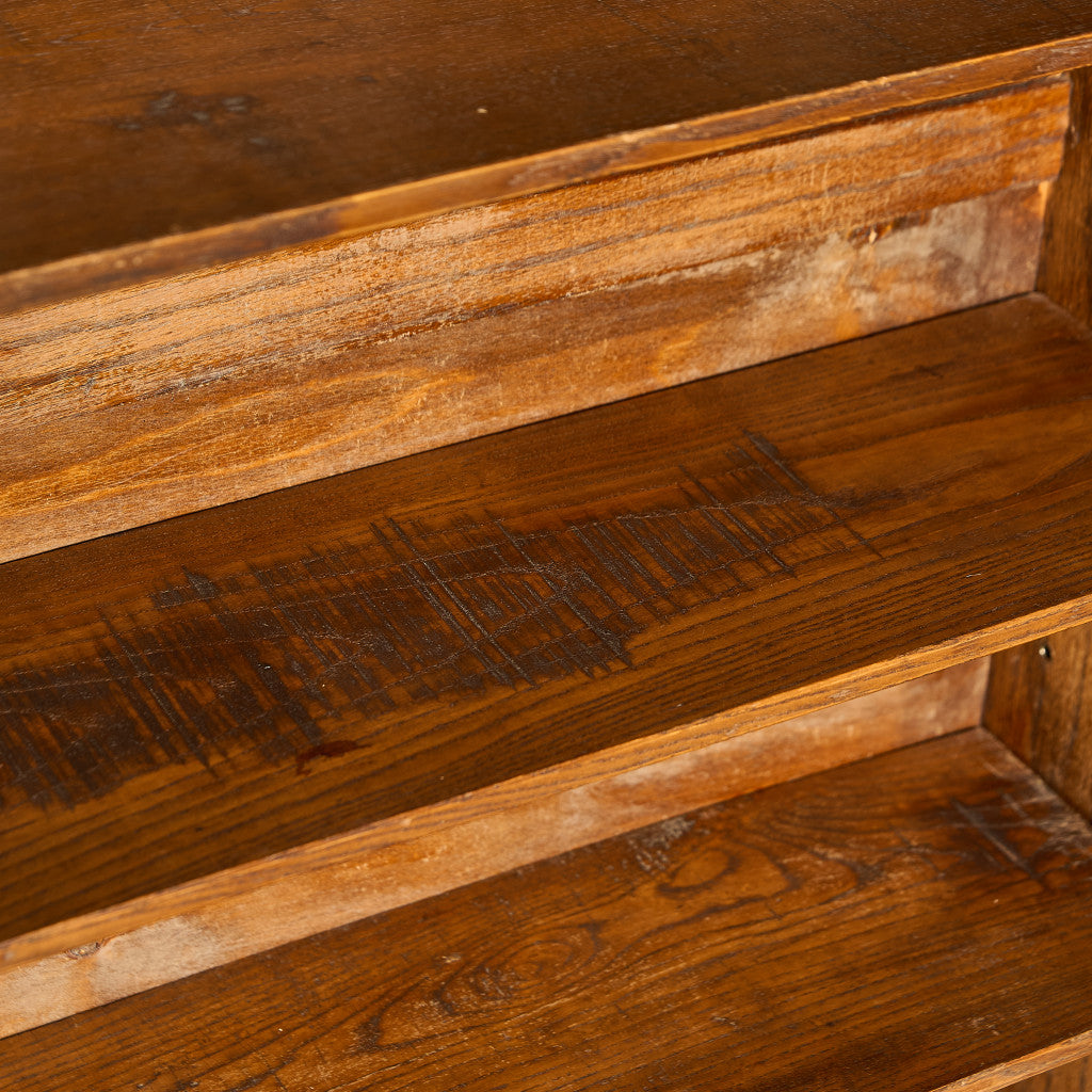 英国 クラシック オーク材 ブックケース 食器棚