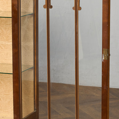 英国 クラシック ディスプレイ ガラス キャビネット