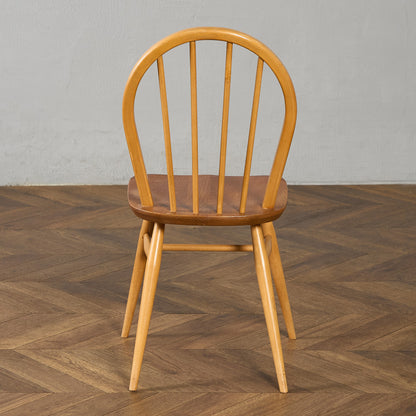 ヴィンテージ 4本 スポーク フープバックチェア ラウンドゴールドラベル