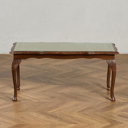 英国 クラシック ガラストップ コーヒーテーブル