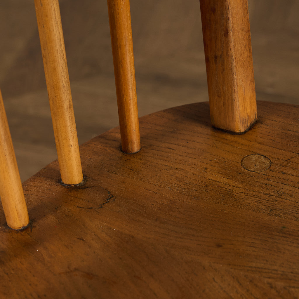 アーコール ERCOL ヴィンテージ 4本 スポーク フープバックチェア ネイビーブルーラベル #89767