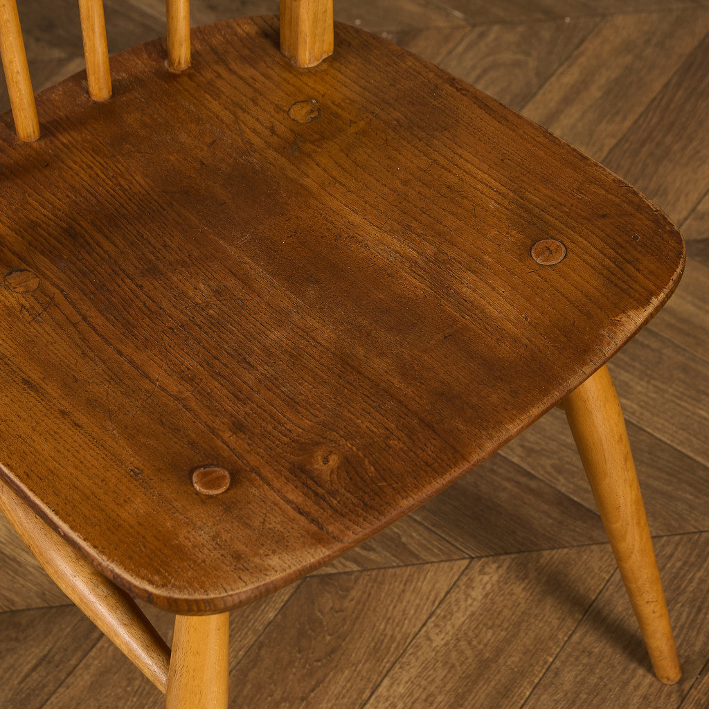 アーコール ERCOL ヴィンテージ 4本 スポーク フープバックチェア ラウンドゴールドラベル #89987