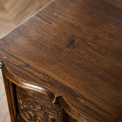 英国 クラシック オーク 3段 チェスト