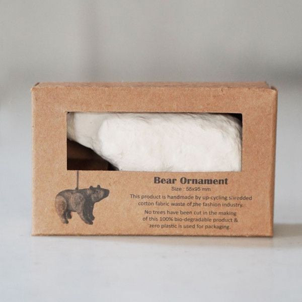 ペーパーマッシュオーナメント / シロクマ