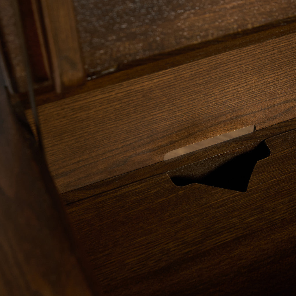 Old Colonial Mural レコード キャビネット  ラウンドゴールドラベル