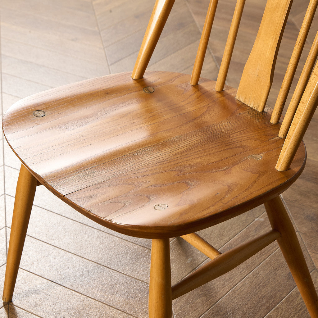 アーコール ERCOL スワンバックチェア ラウンドメタルラベル #97101