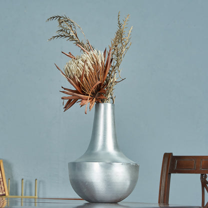 SILVER COLOR FLOWER POT