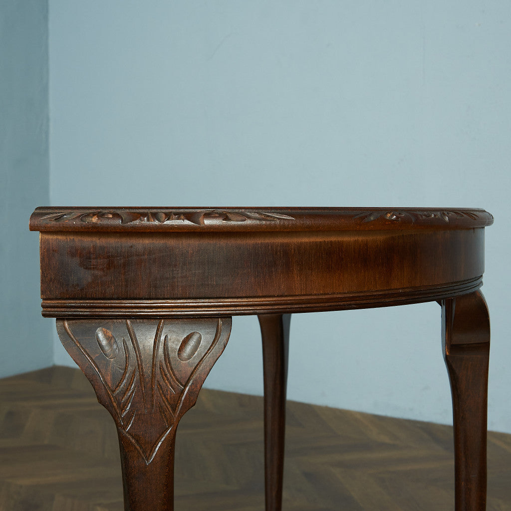 英国製 ハーフムーンテーブル