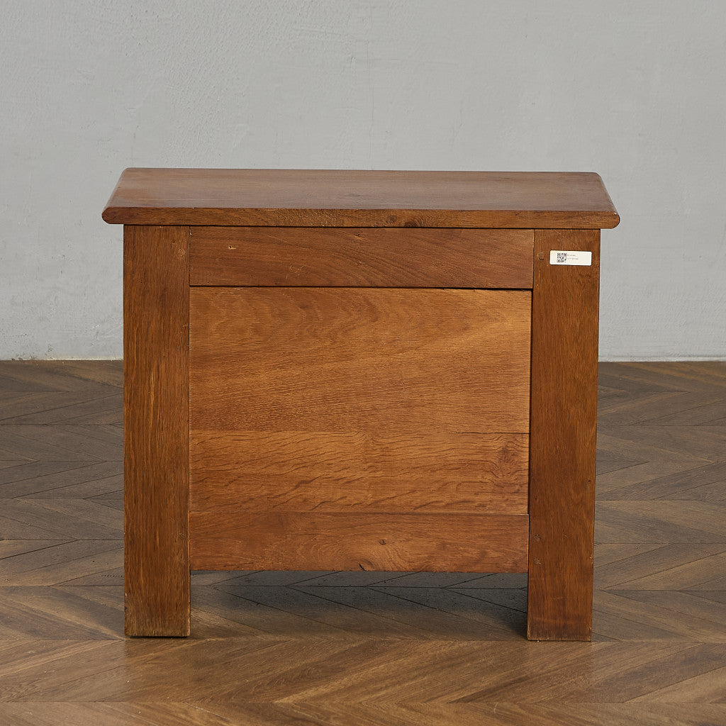 英国 クラシック オーク材 3段 チェスト