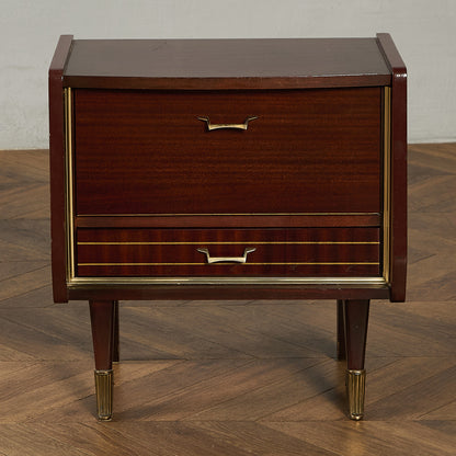 英国 ヴィンテージ ベッドサイド キャビネット