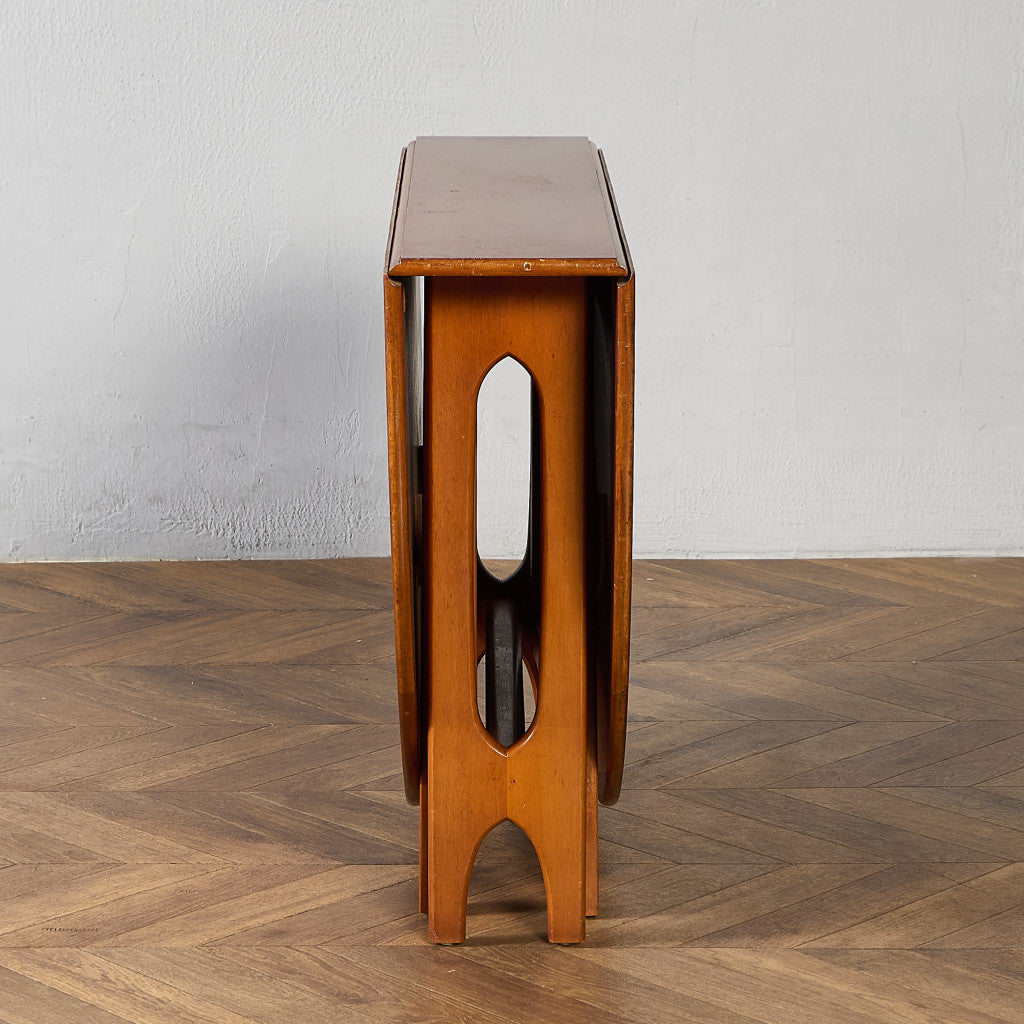 ドロップリーフゲートレッグテーブル