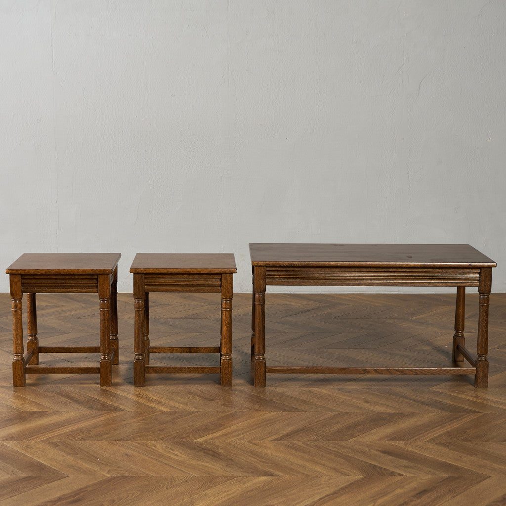 英国 クラシック ネストコーヒーテーブル センターテーブル #95415