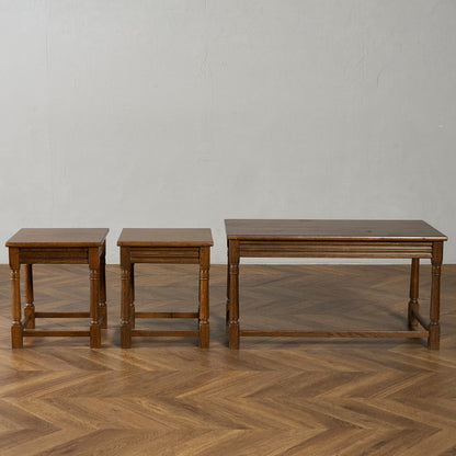 英国 クラシック ネストコーヒーテーブル センターテーブル #95415