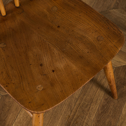 アーコール ERCOL ヴィンテージ 4本 スポーク フープバックチェア ネイビーブルーラベル #89767