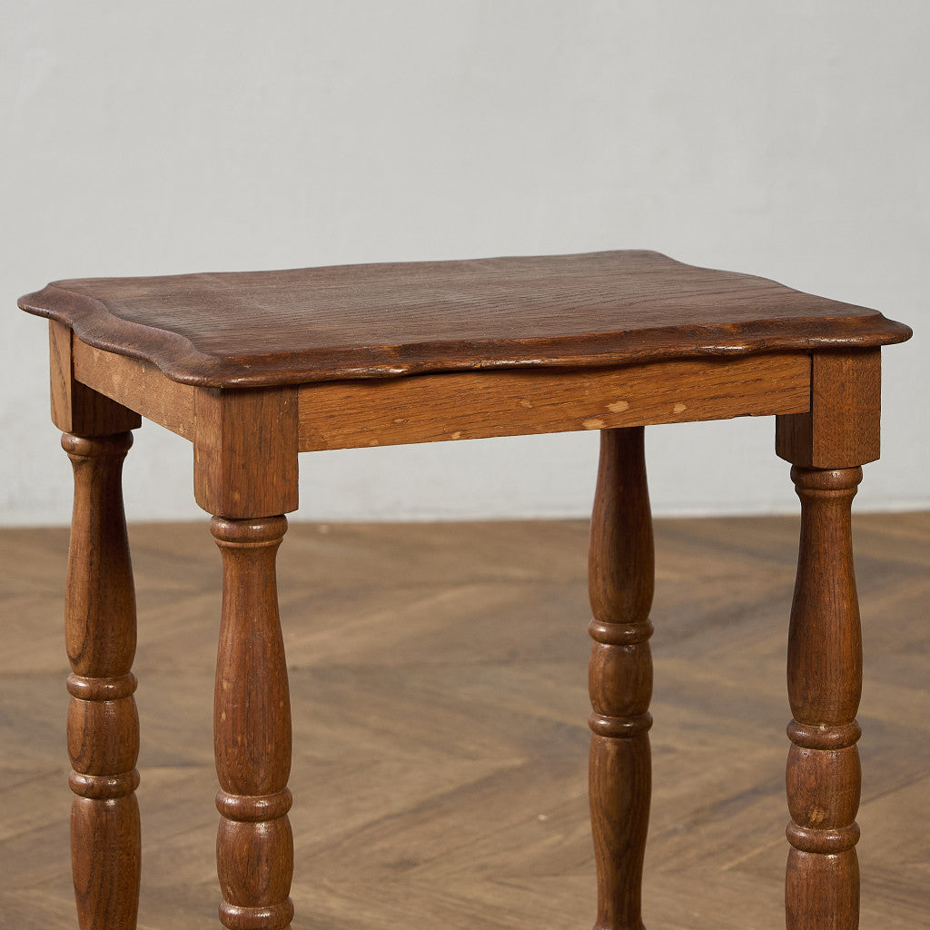 英国 クラシック オーク材 ネストテーブル サイドテーブル