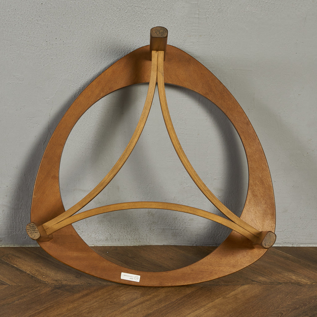 ヴィンテージ トライアングル ガラストップ テーブル