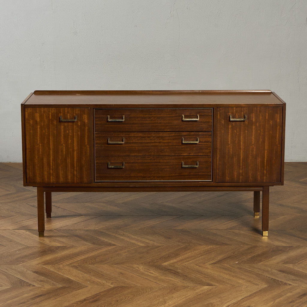 Brass-fitted Tola  ヴィンテージ サイドボード (4005)