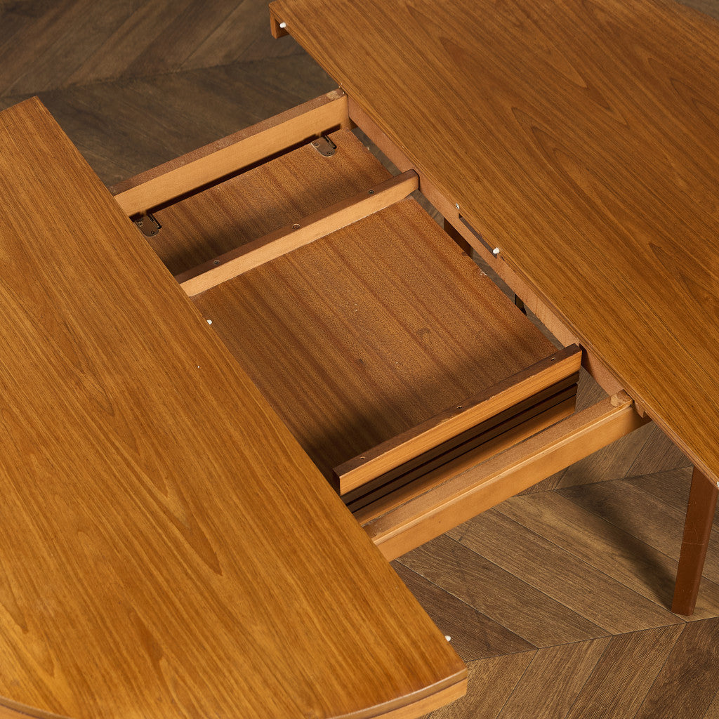 英国 ヴィンテージ エクステンション ラウンド ダイニングテーブル