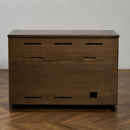 Old Colonial Mural レコード キャビネット  ラウンドゴールドラベル