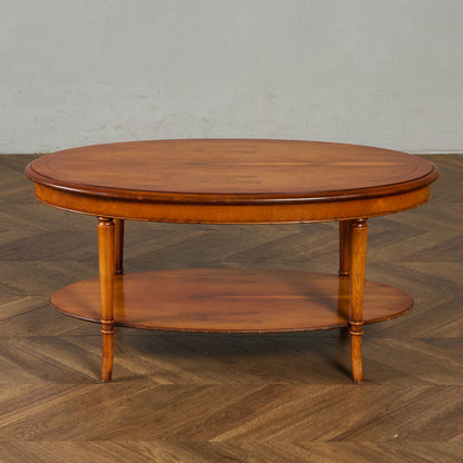 英国 クラシック オーバル センターテーブル コーヒーテーブル #90167