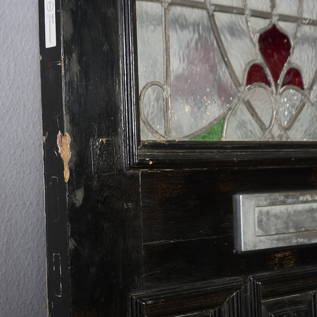 英国 アンティーク ペインテッド ステンドグラス ドア