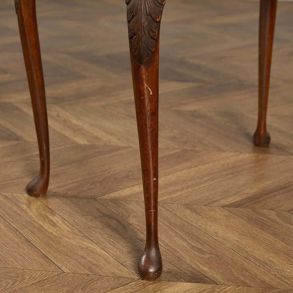 英国 クラシック ガラストップ ネストテーブル