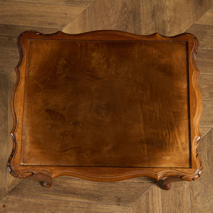 英国 クラシック ガラストップ ネストテーブル