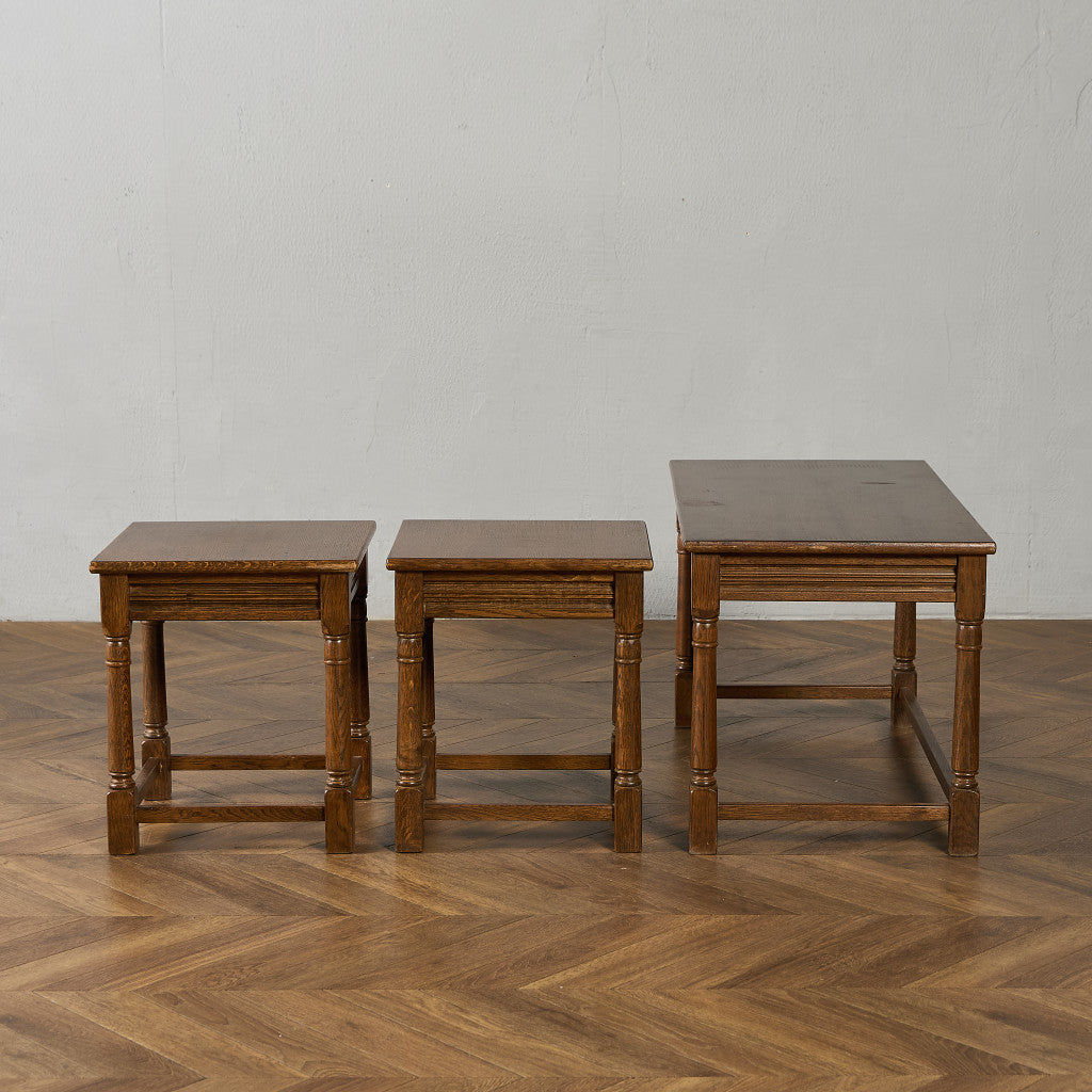 英国 クラシック ネストコーヒーテーブル センターテーブル #95415