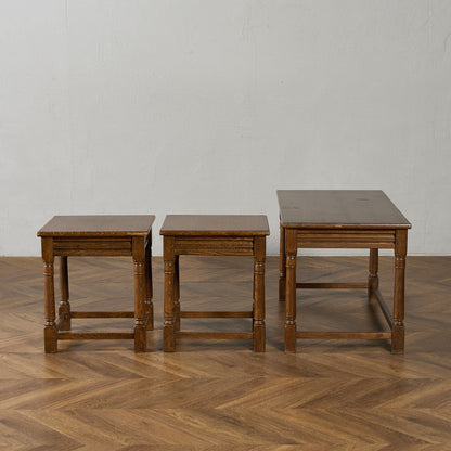 英国 クラシック ネストコーヒーテーブル センターテーブル #95415