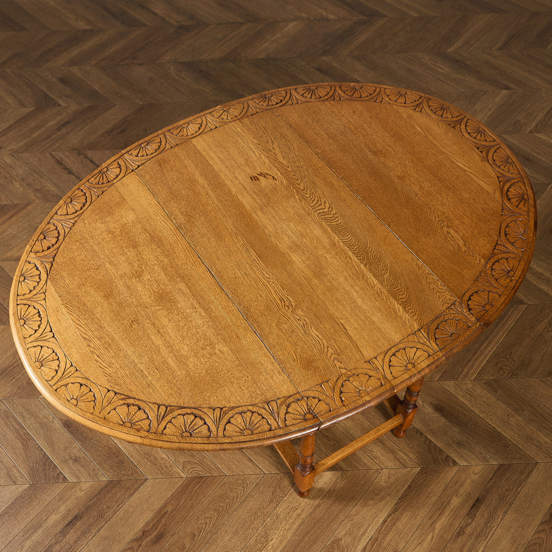 英国 クラシック ドロップリーフ ゲートレッグテーブル