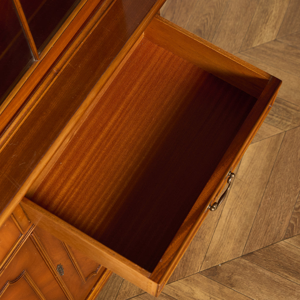 英国 クラシック エドワーディアン ブックケース 食器棚