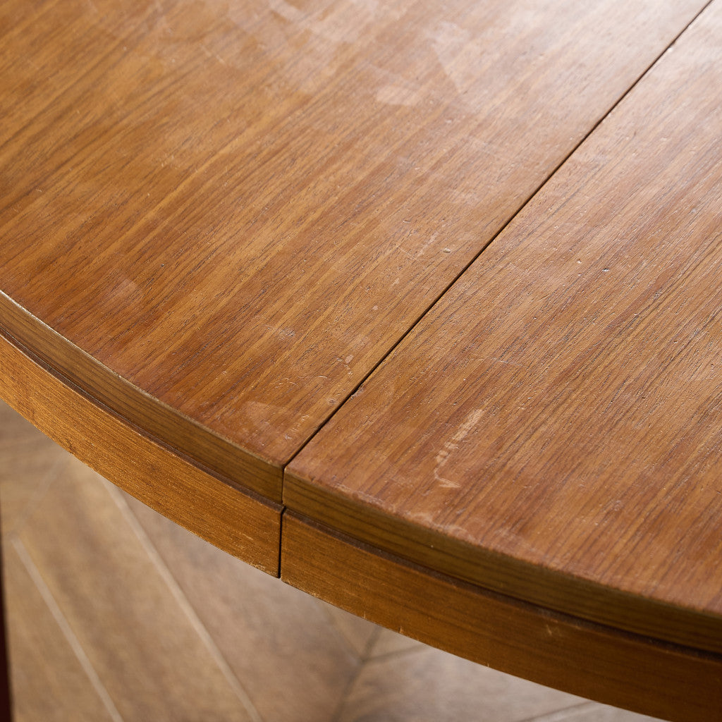 英国 ヴィンテージ エクステンション ラウンド ダイニングテーブル